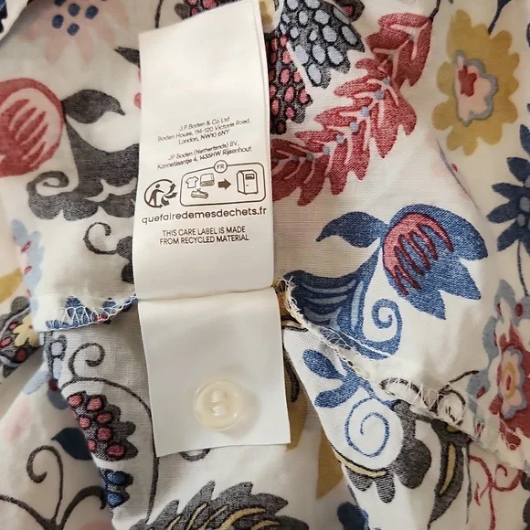 Boden Ruched Long Balloon Sleeve Blouse Womens Size 6 - Picture 8 of 11